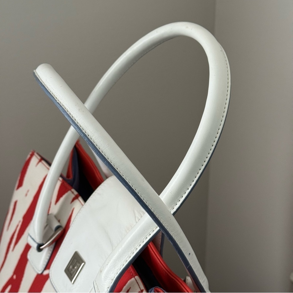 Diane Von Furstenberg Canvas and Leather Tote Bag - Picture 3 of 10